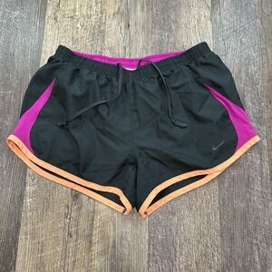 NIKE Active Fit 5K Tempo Pacer Gray Pink Lined Running‎ Shorts Women's Medium